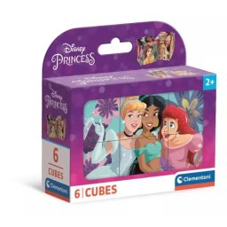 Clementoni: Cuburi de poveste cu prințese Disney - set de 6