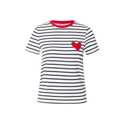 ONLY Tricou 'ONLHeart' roșu / negru / alb
