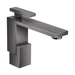Baterie lavoar, Axor, Edge 130, cu ventil, negru cromat lucios, 46010330