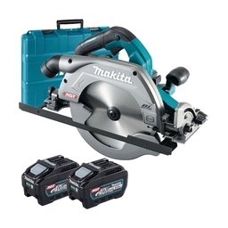 Makita - HS009GT201 XGT - Fierastrau circular cu 2 acumulatori, Li-Ion, 40 V, 5 Ah, 235 mm, valiza plastic, accesorii