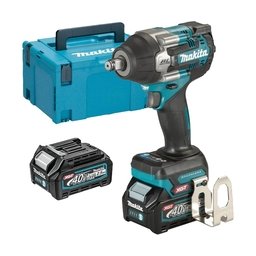 Makita - TW007GD201 XGT - Masina de insurubat cu impact cu 2 acumulatori, Li-Ion, 40 V, 2.5 Ah, patrat 1/2 inch, 760 Nm, M10-M24, valiza speciala