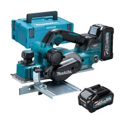 Makita - KP001GM201 XGT - Rindea cu 2 acumulatori, Li-Ion, 40 V, 4 Ah, 82 mm, valiza speciala