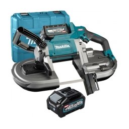 Makita - PB002GM201 XGT - Fierastrau cu banda cu 2 acumulatori, Li-Ion, 40 V, 4 Ah, 1140x13 mm