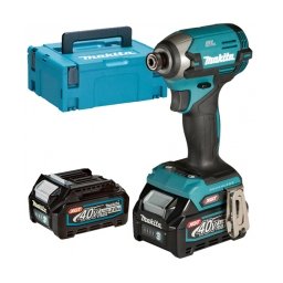 Makita - TD003GA201 XGT - Masina de insurubat cu impact cu 2 acumulatori, Li-Ion, 40 V, 2 Ah, 210 Nm, M5-M16, valiza speciala