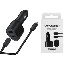 Incarcator Auto 60W + Cablu Type-C, 5A, 1m Black