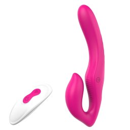 Vibes of Love Dipper - vibrator cu radio și braț clitoridian (roz)