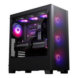 Carcasa XT Pro Ultra Tempered Glass Windows D-RGB Negru