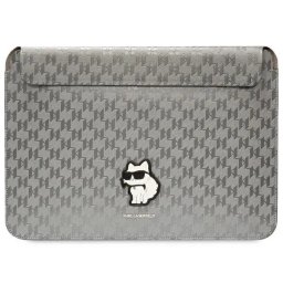 Husa Karl Lagerfeld Saffiano Monogram Choupette case for a 14" laptop - silver