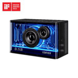 BOXE EDIFIER Gaming desktop- RMS: 40W- Bluetooth 53- USB-C- USB-A- AUX- EQs preset 3 moduri- RGB 7 culori- GaN charger 35W- whit