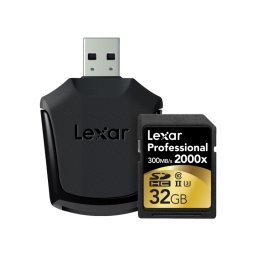 32gb sdhc cls10 uhs-ii 300mb/s citire, 260mb/s scriere + reader