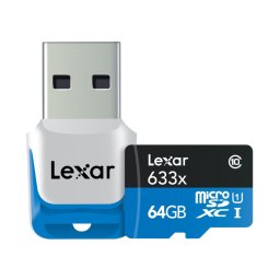 64gb msdxc hp cls10 uhs-i 95mb/s + adaptor usb 3.0
