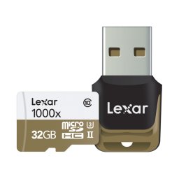 32gb msdhc cls10 uhs-ii 150mb/s + reader
