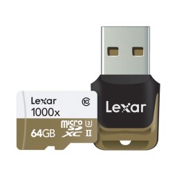 64gb msdxc cls10 uhs-ii 150mb/s + reader