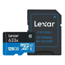 128gb msdxc hp cls10 uhs-i 95mb/s+ adaptor sd