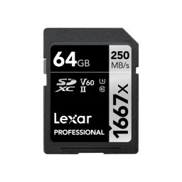 64gb sdxc cls10 uhs-ii 250mb/s citire, 90mb/s scriere