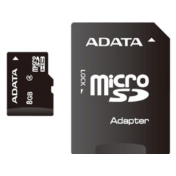 Microsdhc cls 4 8gb + adaptor sd