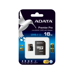 Premier pro microsdhc uhs-i u1 cls 10 16gb + adaptor sd