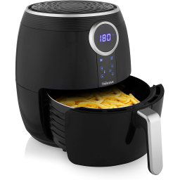 RESIGILAT - Friteuza fara ulei XXL Tristar FR-6956, 1500W, Capacitate 4.5 l, Control digital, Timer, Termostat reglabil 80-200 C, Negru