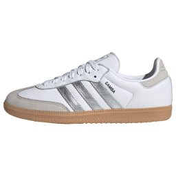 ADIDAS ORIGINALS Sneaker low 'Samba' gri piatră / argintiu / alb