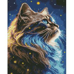 Set goblen cu diamante AB, cu sasiu, Magia spatiului, 40x50 cm