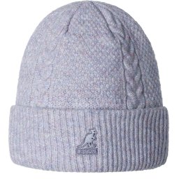Caciula Kangol wool cable, Gri, 55-61 CM