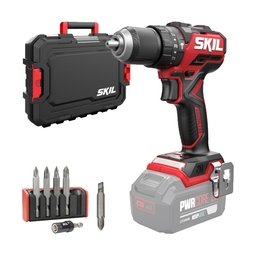 Skil - 3075 JA - Masina de gaurit si insurubat cu percutie fara acumulatori si incarcator, Li-Ion, 20 V, - Ah, 60 Nm, motor fara perii, led iluminare, valiza plastic, accesorii
