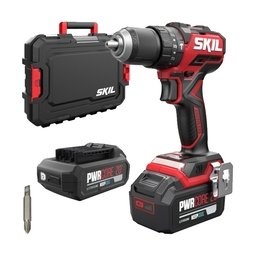 Skil - 3075 HA - Masina de gaurit si insurubat cu percutie cu 2 acumulatori, Li-Ion, 20 V, 2/4 Ah, 60 Nm, motor fara perii, led iluminare, valiza plastic