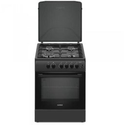 Aragaz SM664BPGS, 4 arzatoare, 1 WOK, Grill, Antracit