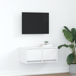 Comoda TV, alb, 60x31x25,5 cm, lemn prelucrat GartenMobel Dekor