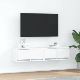 Dulapuri TV 2 buc Alb 60x31x25,5 cm Lemn prelucrat GartenMobel Dekor