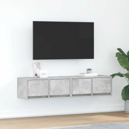 Dulapuri TV 2 buc Beton Gri 60x31x25,5 cm Lemn prelucrat GartenMobel Dekor