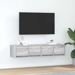 Dulapuri TV 2 buc Gri Sonoma 60x31x25,5 cm Lemn prelucrat GartenMobel Dekor