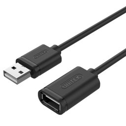 Cablu prelungitor , Unitek , Y C417GBK USB2.0 A tata / A mama , 3.0m , negru