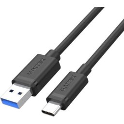 Cablu de date, Unitek, USB 3.1 tip A to tip C, 0.25 m, Negru