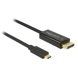 Cablu USB Delock TIP C LA DisplayPort 4K 60 HZ T-T 1M , negru