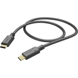 Cablu de incarcare Hama, USB-C - USB-C, 1 m, negru