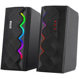 Boxe Marvo SG-269, 2.0, Jack 3.5 mm, Bluetooth, iluminare RGB, Negre