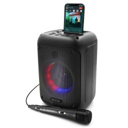 Boxe Portabile SQUEAK SQ1005, Bluetooth 5.0, Radio FM, LED, 40W, 150x230mm, Negru