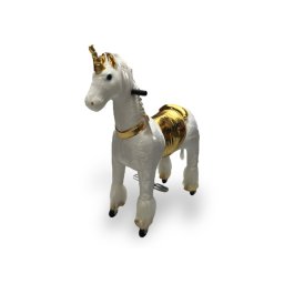 Primul meu ponei Unicorn gold (cu păr împletit) 4-10 ani
