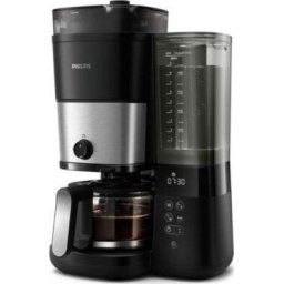 Cafetiera Cafetiera Philips HD7900/50 All-in-1 Brew, rasnita integrata, Recipient dublu pentru boabe de cafea, Filtru permanent, Functie anti-picurare, Afisaj LED,Rezervor de apa detasabil, Lingura de dozare