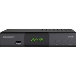 Receptor digital terestru SDB 5007T, DVB-T2 HEVC/H.265, HDMI, SCART, coaxial, USB, Timeshift, Negru