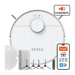 TESLA Electronics RoboStar - Aspirator robot 2în1 2550 mAh Wi-Fi alb