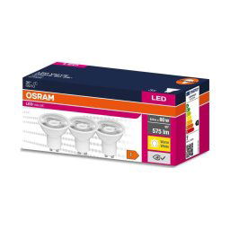 SET 3x bec LED Osram PAR16 GU10/6,9W/230V 2700K 36°