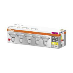 SET 5x bec LED Osram PAR16 GU10/4,3W/230V 2700K 120°