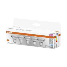 SET 5x bec LED Osram PAR16 GU10/4,3W/230V 4000K 36°
