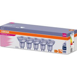 SET 5x bec LED dimabil Osram PAR16 GU10/4,5W/230V 4000K 36°