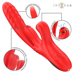 Intense Karol Multifunction Vibrator Thrust & Stimulation & Suction Red