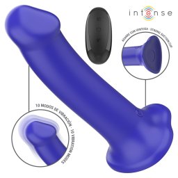Intense Victoria Vibrator with Suction Cup & Remote Control Blue
