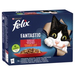 Felix Fantastic - Selectie de carne: pui, vită, iepure, miel 4 x (24 x 85 g)