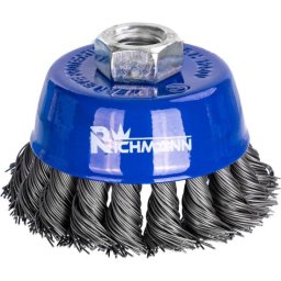 Perie sarma otel, tip cupa, cu toroane, M14, 80 mm, Richmann GartenVIP DiyLine